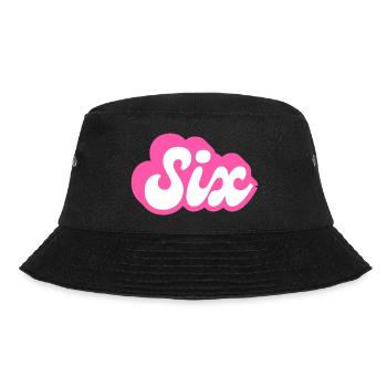 Sechster Geburtstag - 6. Geburtstag Retro Pink - Bucket Hat - Schwarz - Vorne - Lela (165cm)