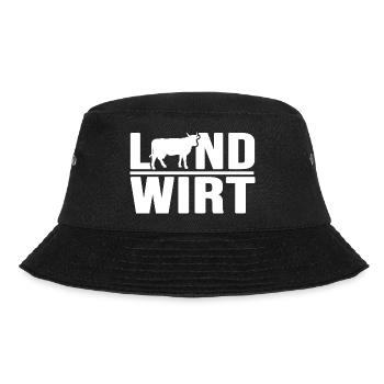 landwirt milchbauer almwirtschaft bauer - Bucket Hat - Schwarz - Vorne - Lela (165cm)