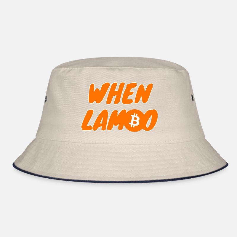 Crypto When Lambo BTC Bitcoin 1 Bucket Hat