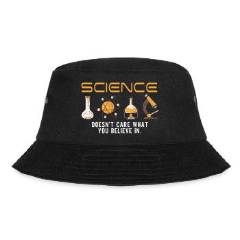 Science - It doesn't matter what you believe in - Bucket Hat - black - Front - Lela (165cm)