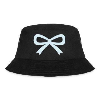 Light Blue Bow - Bucket Hat - black - Front - Lela (165cm)