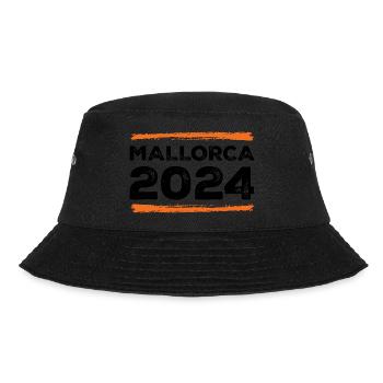 Mallorca 2024 Spruch - Bucket Hat - Schwarz - Vorne - Lela (165cm)