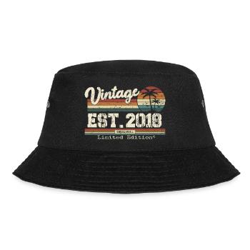 2018 Vintage Millésime anniversaire Retro cadeau - Bob - noir - Devant - Lela (165cm)