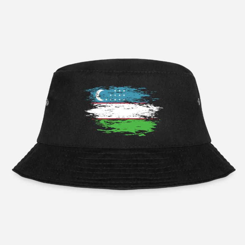 Drapeau de l’Ouzbékistan utilisé - Bob - noir