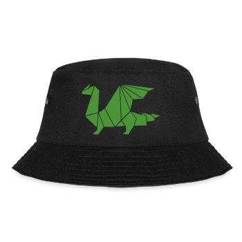 dragon origami - Bucket Hat - black - Front - Lela (165cm)