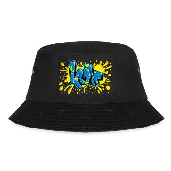Leon graffiti splash name printable on everything - Bucket Hat - black - Front - Lela (165cm)