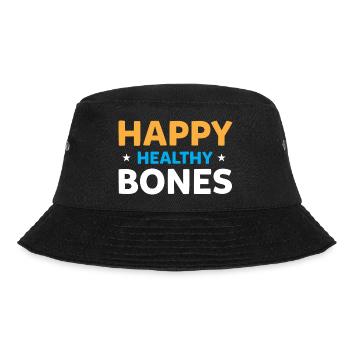 Happy Healthy Bones - For strong bones - Bucket Hat - black - Front - Lela (165cm)