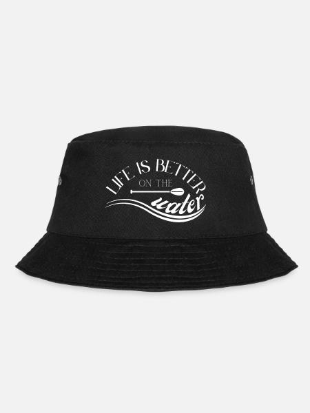 Life is better on the water. SUP Stand-up-Paddle - Bucket Hat - Schwarz