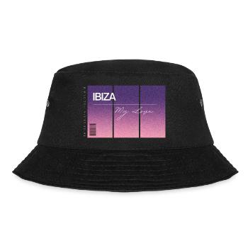 Ibiza, my love. Souvenir with GPS data - Bucket Hat - black - Front - Lela (165cm)