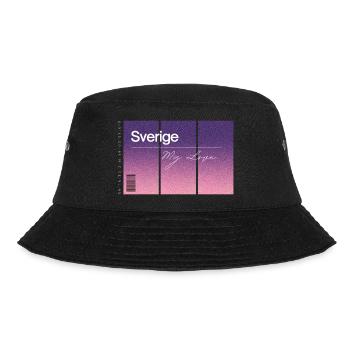 Sverige, my love. Souvenir WITH GPS data - Bucket Hat - black - Front - Lela (165cm)