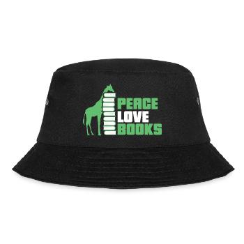 Reading Books Book Giraffe - Bucket Hat - black - Front - Lela (165cm)