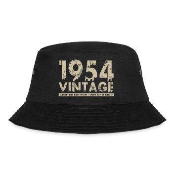 Vintage 1954 Bursdag - One of Kind - Bucket Hat - black - Front - Lela (165cm)
