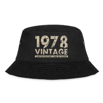 Vintage 1978 Bursdag - One of Kind - Bucket Hat - black - Front - Lela (165cm)