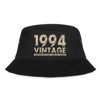 Jahrgang 1994 Bursdag - Unikat - Bucket Hat - Schwarz - Vorne - Lela (165cm)