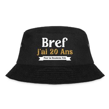 40 Ans Femme Humour J'ai 20 Ans Pour La 2e Fois - Bob - noir - Devant - Lela (165cm)