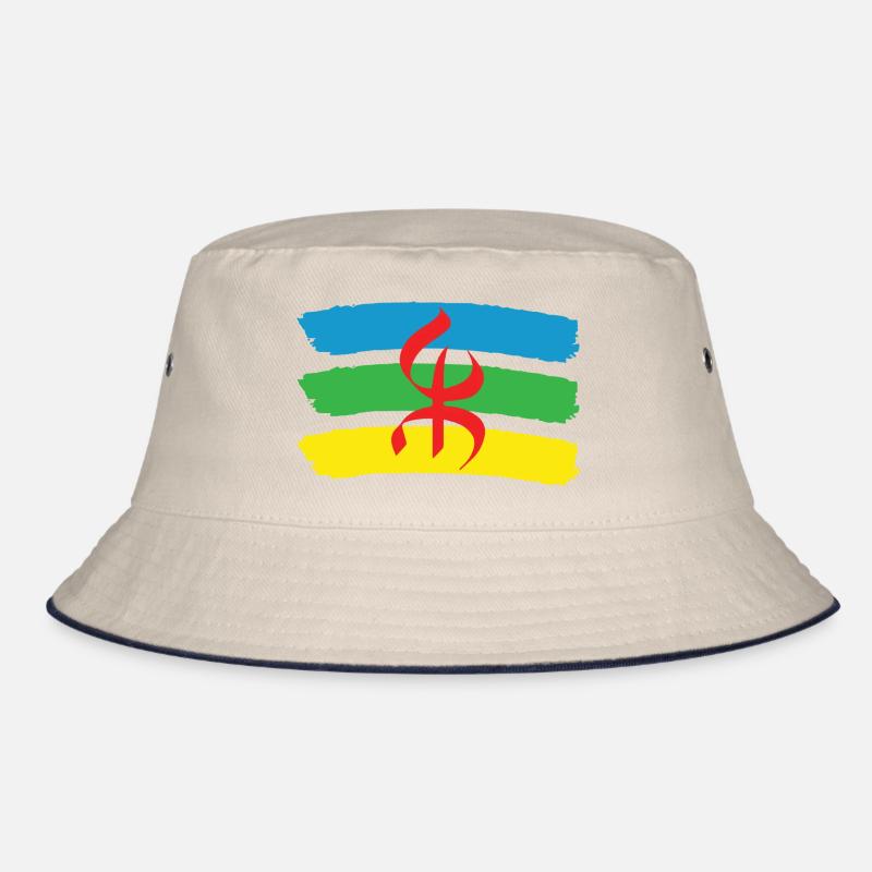 AMAZIGH BERBER YIFINAGH FLAG Bucket Hat