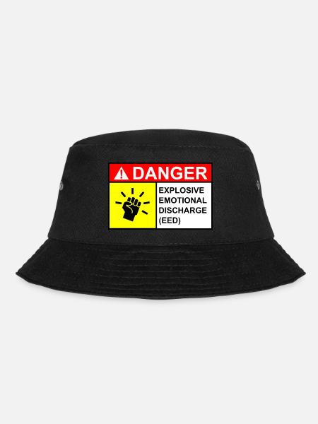 Signe de danger de femme - Bob - noir
