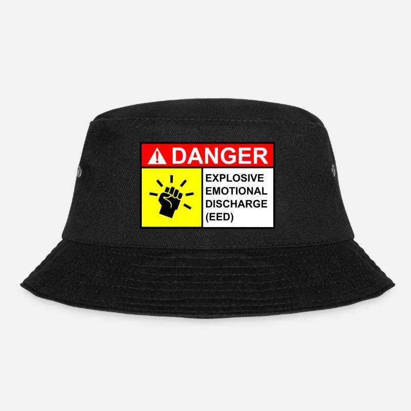 Frau Gefahrenzeichen - Bucket Hat - Schwarz