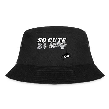 So cute it's scary Baby Halloween Saying - Bucket Hat - black - Front - Lela (165cm)