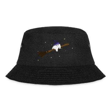 Pookie (weißer Ball) - Bucket Hat - Schwarz - Vorne - Lela (165cm)