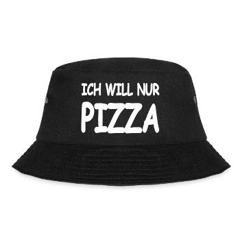 Pizza - Bucket Hat - Schwarz - Vorne - Lela (165cm)
