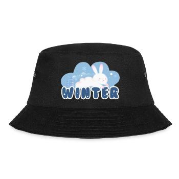 Winter Rabbit - Bucket Hat - Schwarz - Vorne - Lela (165cm)