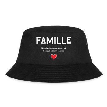 Famille là où la vie commence - cadeau famille - Bob - noir - Devant - Lela (165cm)