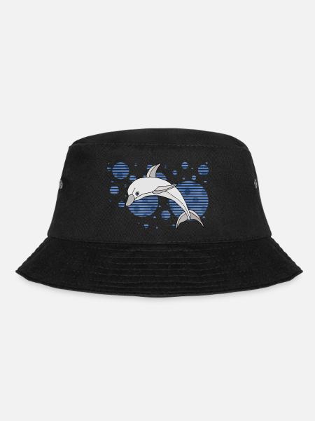 Dolphin - Bucket Hat - black
