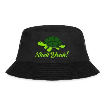 Shell yes Sea Turtle Marine Animal Tortoise - Bucket Hat - black - Front - Lela (165cm)