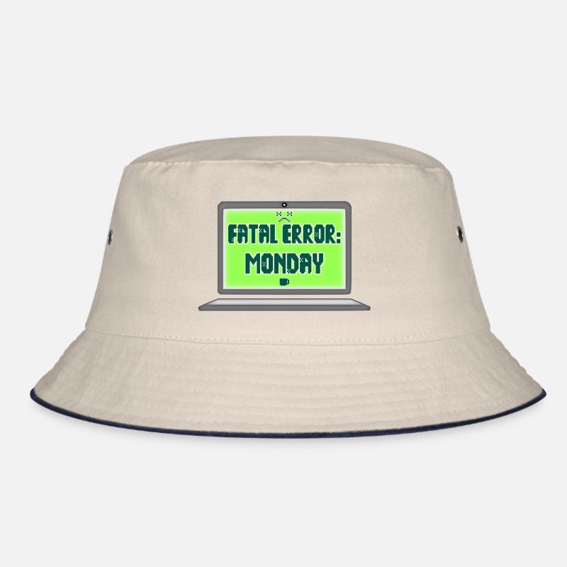 Fatal Error I Hate Mondays Geek Tech Sarkastisch Bucket Hat