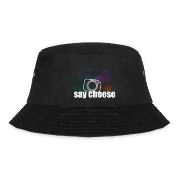 Say Cheese white - Bucket Hat - Schwarz - Vorne - Lela (165cm)