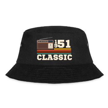 Jubiläums-Retro-Klassiker 1951 - Bucket Hat - Schwarz - Vorne - Lela (165cm)