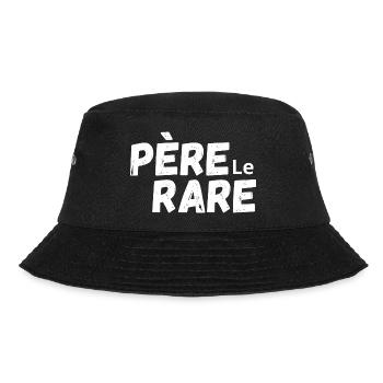 Seltene Perle Papa - Papa Geschenkidee - Bucket Hat - Schwarz - Vorne - Lela (165cm)