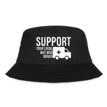 support your local wee woo driver - Bucket Hat - black - Front - Lela (165cm)