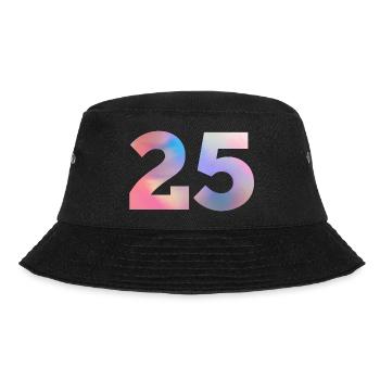 Colorful Number 25 - Bucket Hat - black - Front - Lela (165cm)