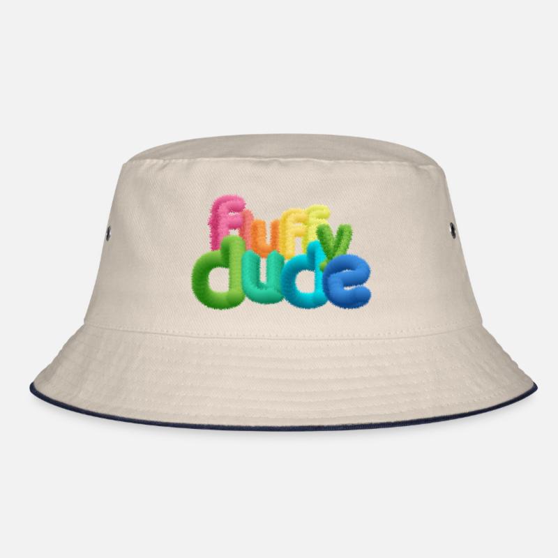 Fluffy Dude - Typographie 3D colorée avec peluche C Bob