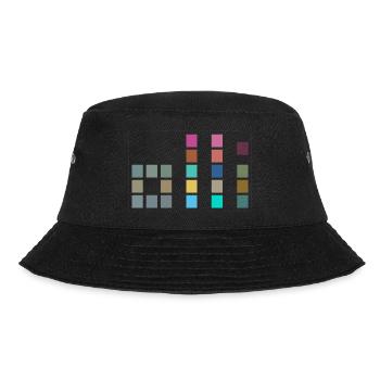 Colorful OLLI - One Life. Live It. Cube Design - Bucket Hat - black - Front - Lela (165cm)