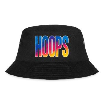 Hoops Basketball Sport Geschenkidee BBall - Bucket Hat - Schwarz - Vorne - Lela (165cm)