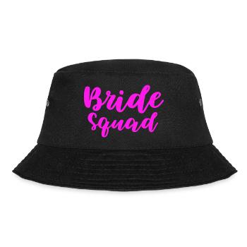 Bride Squad Design for All Bachelorette Partygoers - Bucket Hat - black - Front - Lela (165cm)