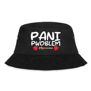 Pani Pwoblem Martinique Antilles Creole Humor - Bucket Hat - black - Front - Lela (165cm)