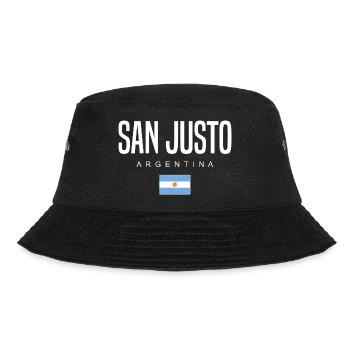 San Justo Argentina Argentinian - Bucket Hat - black - Front - Lela (165cm)