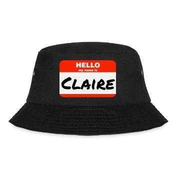 Bonjour, je m’appelle Claire Étiquette Nom Étiquette - Bob - noir - Devant - Lela (165cm)