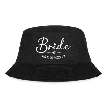 Bridal Heart Diamond EST MMXXVI - Bucket Hat - black - Front - Lela (165cm)
