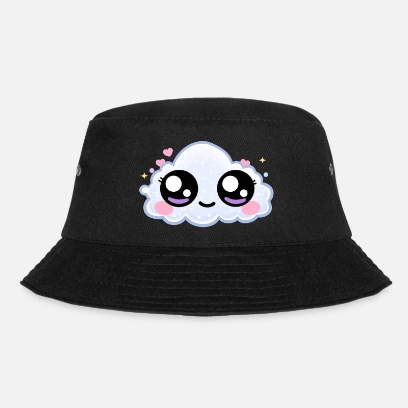 Cloud Eyes Kawaii – Soft Dreamy Eyes - Bucket Hat - black