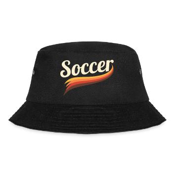 Retro Soccer Shirt – Iconic Football Look - Bucket Hat - black - Front - Lela (165cm)