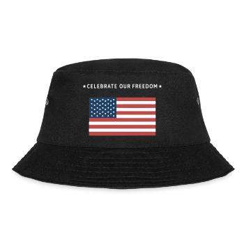 Liberty American Flag - Bucket Hat - black - Front - Lela (165cm)