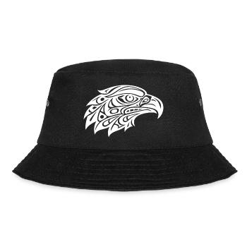 Tribal Eagle Head Art - Bucket Hat - black - Front - Lela (165cm)