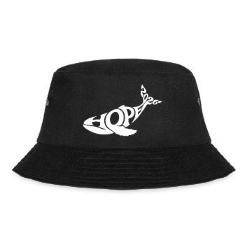 HOPE der Wal - Bucket Hat - Schwarz - Vorne - Lela (165cm)