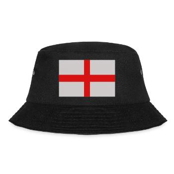 England-Flagge - Bucket Hat - Schwarz - Vorne - Lela (165cm)