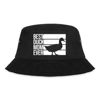 Best Duck Mom Ever - Bucket Hat - black - Front - Lela (165cm)